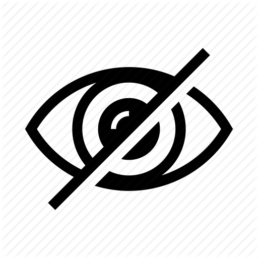 eye close to hide password